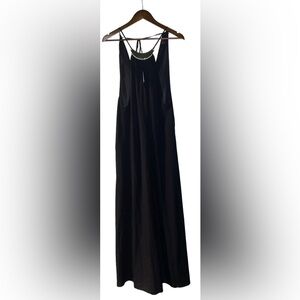 Victoria Secret Women Raceback Chiffon Maxi Dress Semi Sheer S Fairycore M Black